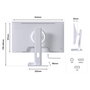JAPANNEXT JN-I238FHD120F-HSP-W Monitor Gaming 23,8 pulg. IPS FHD Blanco
