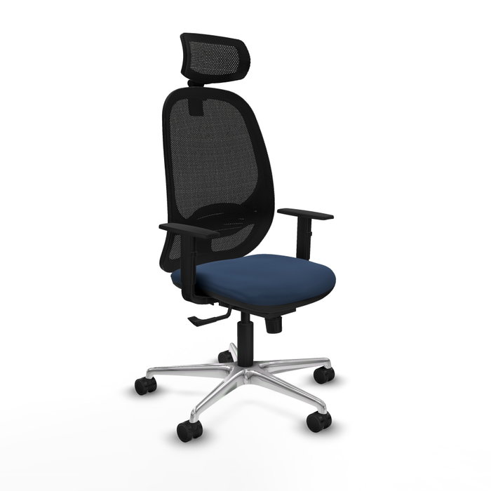 PIQUERAS Y CRESPO Silla de oficina Cilanco con mecanismo Sincro, Azul marino y Negro PIQUERAS Y CRESPO Silla de oficina Cilanco con mecanismo Sincro, Azul marino y Negro