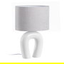Lámpara Mesa Blanco Cerámica Iluminación 35 X 20 X 50 cm