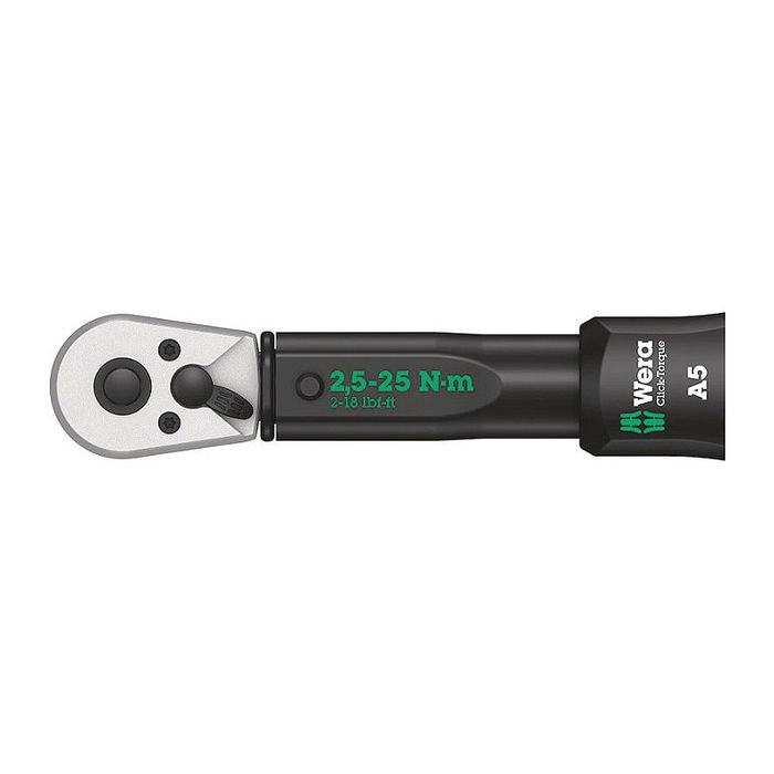 Wera Llave Dinamométrica Click-Torque A5 2.5-25 Nm Mecánica 1/4"