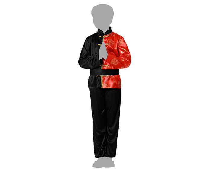 Disfraz Chino Oriental Niño Talla 5-6 Años - Negro Disfraz Chino Oriental Niño Talla 5-6 Años - Negro