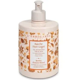 L'ERBOLARIO Bayas Flores Gel Detergente para Cara y Manos 500ml - Limpiador Hidratante con Extractos Naturales