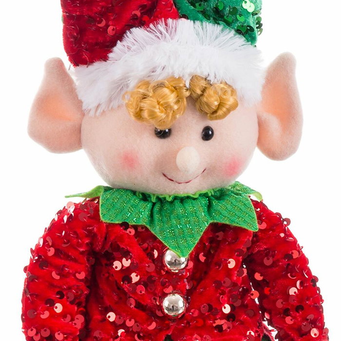 Adorno Navideño Rojo Verde Elfo 30 x 8 x 56 cm Adorno Navideño Rojo Verde Elfo 30 x 8 x 56 cm
