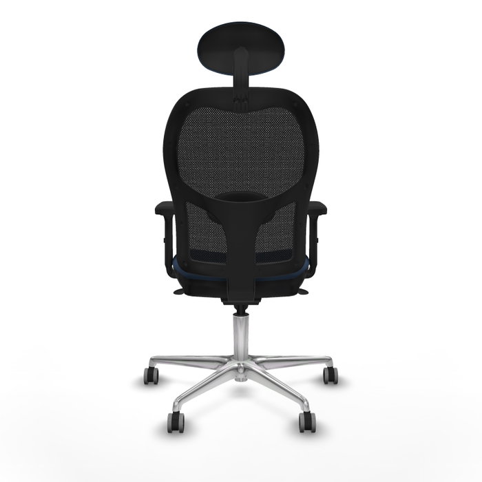 PIQUERAS Y CRESPO Silla de oficina Jorquera con mecanismo Sincro, Azul marino y Negro