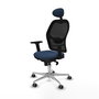 PIQUERAS Y CRESPO Silla de oficina Jorquera con mecanismo Sincro, Azul marino y Negro