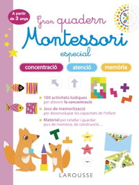 VOX Gran quadern Montessori especial concentració, atenció i memoria. A partir de 3 anys