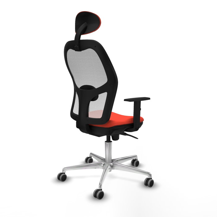 PIQUERAS Y CRESPO Silla de oficina Jorquera naranja oscuro y blanco PIQUERAS Y CRESPO Silla de oficina Jorquera naranja oscuro y blanco