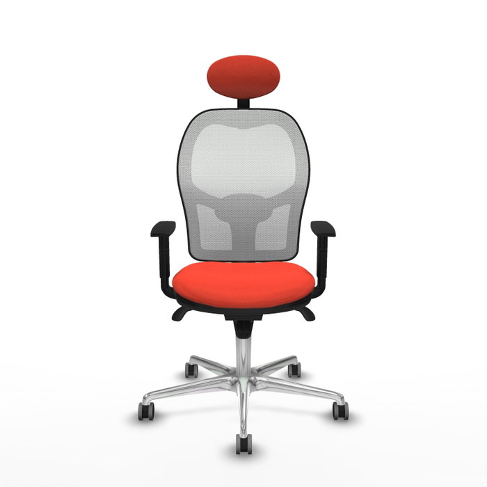 PIQUERAS Y CRESPO Silla de oficina Jorquera naranja oscuro y blanco PIQUERAS Y CRESPO Silla de oficina Jorquera naranja oscuro y blanco