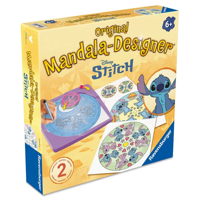 Ravensburger Mandala Designer Plantillas Disney - Pasatiempo Creativo de Punto y Dibujo - Juego para Niños a Partir de 6 Años - Ref: 12028015