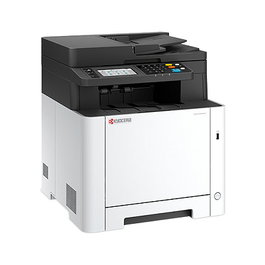 Kyocera ECOSYS MA2600cfx Multifunción Color Láser - Impresora, Copiadora, Escáner, Fax - 26 ppm, Duplex Automático, A4, USB/LAN, WiFi No, 1200x1200 DPI, Negro/Blanco