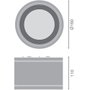 LEDVANCE Lámpara de techo LED de superficie 30W 3150Lm 3000K IP65