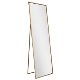 Hanah Home Espejo Cheval Dorado 50x170x60 cm Metal con Estantes para Dormitorio o Salón