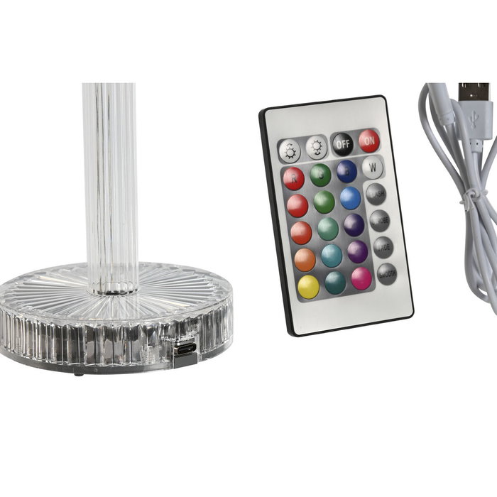 DKD Home Decor Lámpara Sobremesa LED Táctil Transparente con Mando a Distancia 8.5 x 23.5 x 8.5 cm DKD Home Decor Lámpara Sobremesa LED Táctil Transparente con Mando a Distancia 8.5 x 23.5 x 8.5 cm