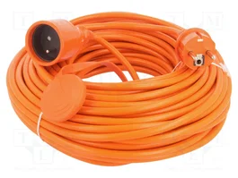 KEL Prolongador de alimentación H05VV-F 3G1,5mm2 30m Naranja