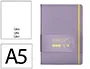 Antartik Cuaderno A5 Tapa Dura Hojas Lisas Morado y Amarillo 100 Hojas 80 gr FSC