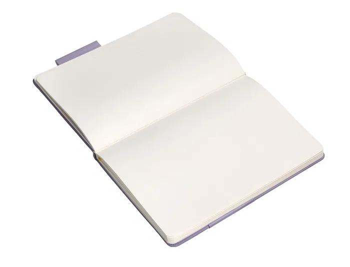 Antartik Cuaderno A5 Tapa Dura Hojas Lisas Morado y Amarillo 100 Hojas 80 gr FSC