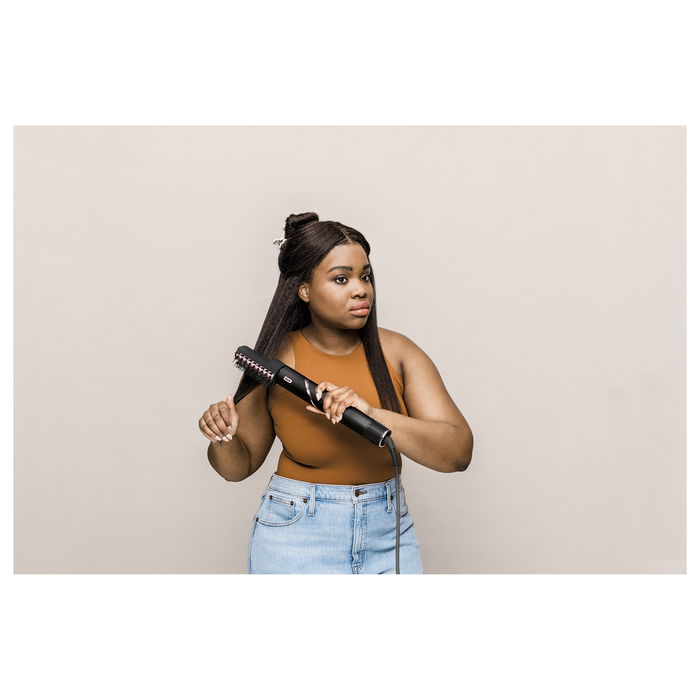 Shark FlexStyle HD440EU Multistyler Air Wrap 5 en 1 Herramienta de Peinado con 5 Accesorios 1400W Secador de Pelo para Cabello Seco/Mojado Negro Rosa