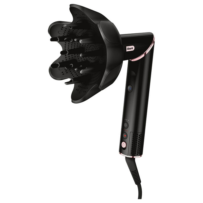 Shark FlexStyle HD440EU Multistyler Air Wrap 5 en 1 Herramienta de Peinado con 5 Accesorios 1400W Secador de Pelo para Cabello Seco/Mojado Negro Rosa