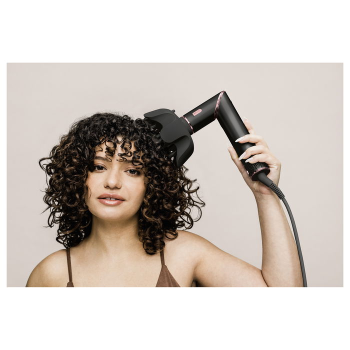 Shark FlexStyle HD440EU Multistyler Air Wrap 5 en 1 Herramienta de Peinado con 5 Accesorios 1400W Secador de Pelo para Cabello Seco/Mojado Negro Rosa