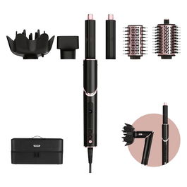 Shark FlexStyle HD440EU Multistyler Air Wrap 5 en 1 Herramienta de Peinado con 5 Accesorios 1400W Secador de Pelo para Cabello Seco/Mojado Negro Rosa