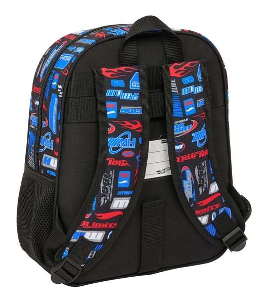 Safta Mochila Infantil Adaptable a Carro Hot Wheels 27x33x10 cm