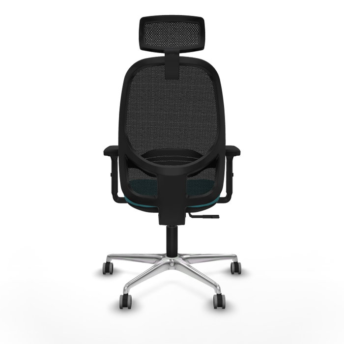 PIQUERAS Y CRESPO Silla de oficina Cilanco Turquesa y Negro
