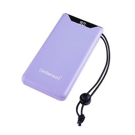 Intenso Power Bank 7332053 - Batería Externa 20000 mAh, Color Violeta, Puertos USB-C y USB-A, Carga Rápida 3A, Compacta, Incluye Cable USB-C