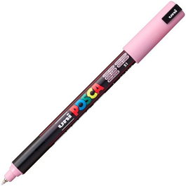 POSCA Marcador PC-1MR Permanente Punta Extra Fina 0.7 mm Rosa Claro - Set de 6 Unidades (Set de 6)
