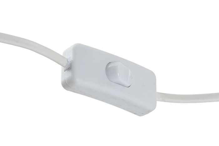DKD Home Decor Lámpara de Sobremesa Seta Metal y Cuerda Blanco y Natural DKD Home Decor Lámpara de Sobremesa Seta Metal y Cuerda Blanco y Natural