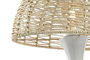 DKD Home Decor Lámpara de Sobremesa Seta Metal y Cuerda Blanco y Natural