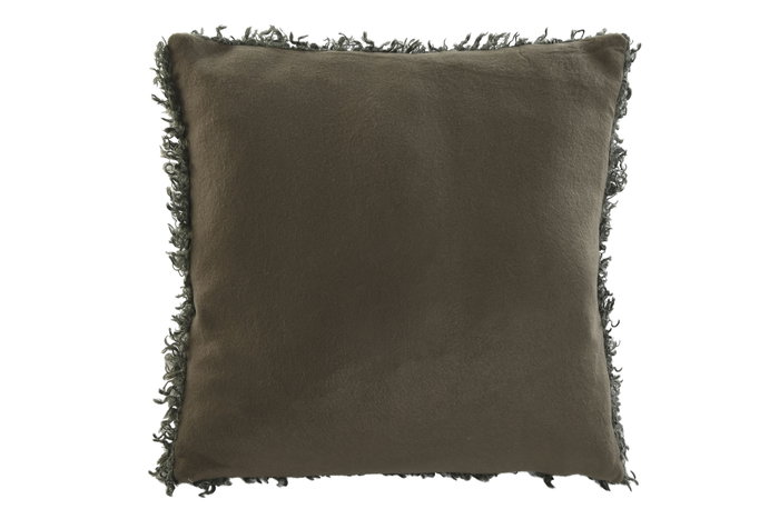 DKD Home Decor Cojin Boucle 2c24 Verde 45 x 45 cm (2 Unidades)