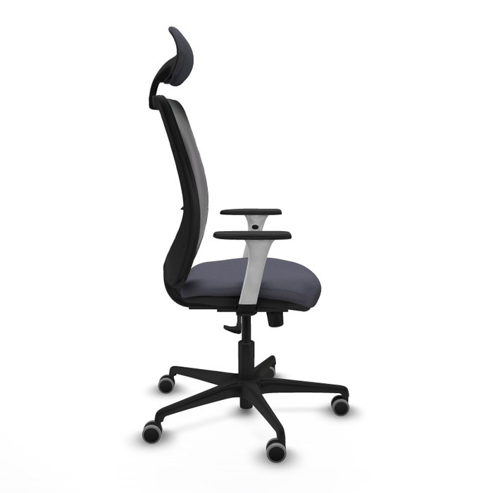 PIQUERAS Y CRESPO Silla de oficina Zulema con mecanismo Sincro, Gris oscuro y Negro PIQUERAS Y CRESPO Silla de oficina Zulema con mecanismo Sincro, Gris oscuro y Negro
