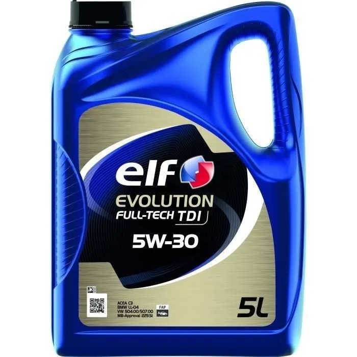 Elf Aceite de Motor EVOLUTION FULL-TECH TDI 5W-30 5L Elf Aceite de Motor EVOLUTION FULL-TECH TDI 5W-30 5L
