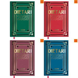 Dohe Dietario 15x21 cm Dp Cartón Geltex C-Surtidos 2026 Catalán Anual Día Página 416 Páginas Papel FSC