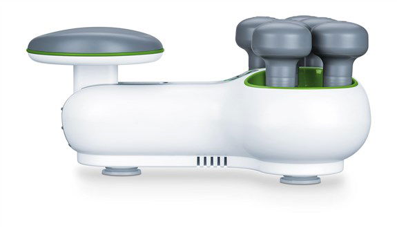 Beurer FM-200 Aparato de Masaje para el Tendón de Aquiles, Terapia Casera con Reposapiés Ajustable y Cabezales Giratorios