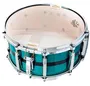 Pearl Caja 14 X 6.5" Master Maple Pure Mp4 - Custom Aqua Turquoise Stripe Pearl
