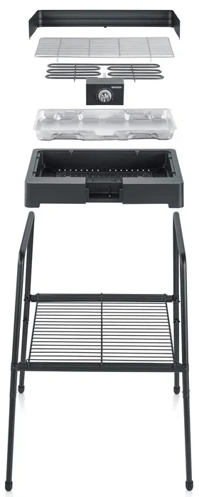 Severin Barbacoa eléctrica PG8566 con patas - 2200 W - Negra