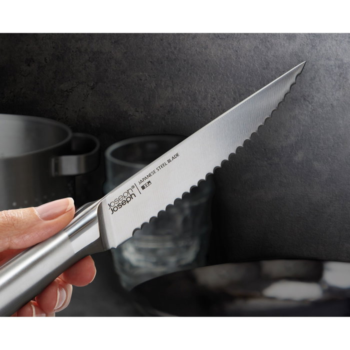 Joseph Joseph Elevate SST Knife Set con bandeja de bambú para cajón de 5 piezas de acero inoxidable japonés.</a>