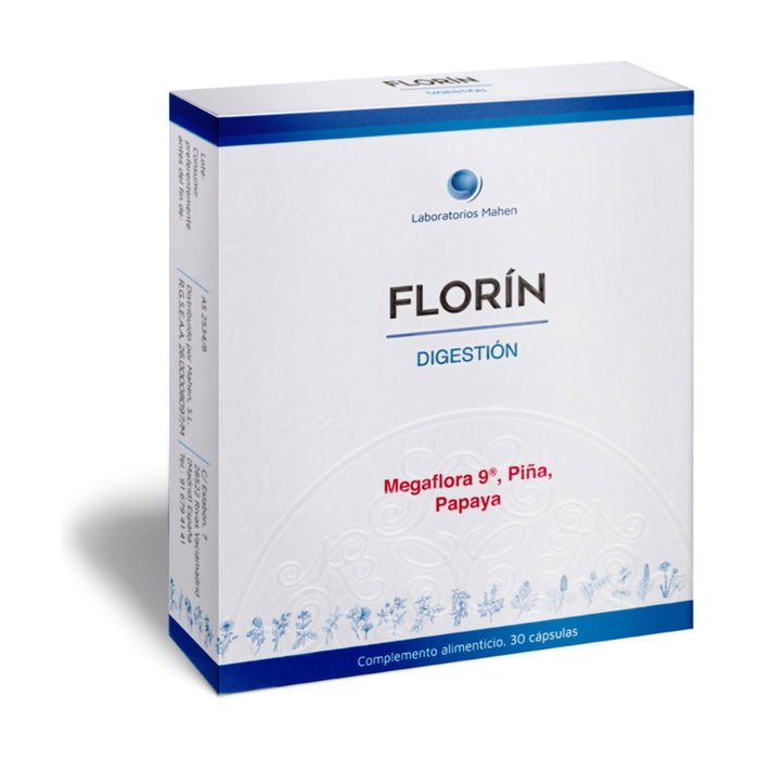 Mahen Florín 30 Cápsulas Complemento Alimenticio para Digestión y Flora Intestinal Mahen Florín 30 Cápsulas Complemento Alimenticio para Digestión y Flora Intestinal