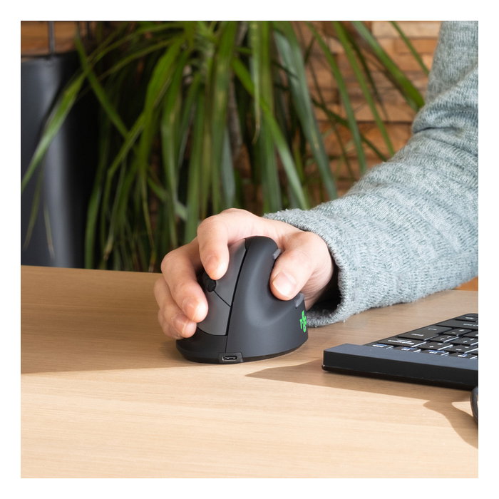 R-Go Ratón Ergonómico Inalámbrico HE Break para Mano Derecha, Negro, Bluetooth 5.0, 2400 DPI, Software de Pausa R-Go Ratón Ergonómico Inalámbrico HE Break para Mano Derecha, Negro, Bluetooth 5.0, 2400 DPI, Software de Pausa