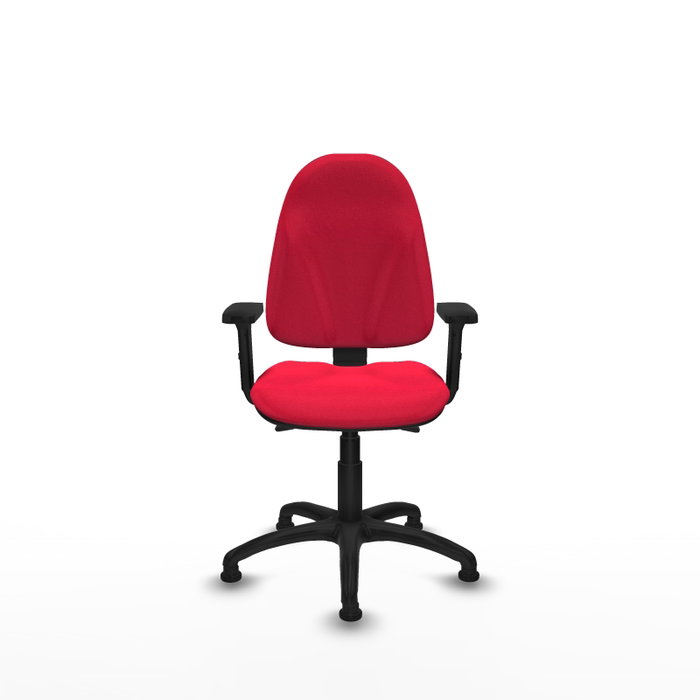 PIQUERAS Y CRESPO Silla de oficina Algarra con mecanismo Asincro, Tela Roja y Brazos 2D PIQUERAS Y CRESPO Silla de oficina Algarra con mecanismo Asincro, Tela Roja y Brazos 2D