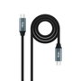 Nanocable Cable Alargador USB-C 3.2 Gen2x2 20Gbps 100W 1.5m Negro