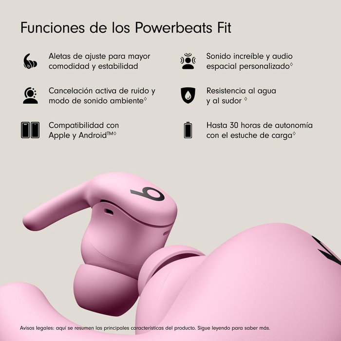 Beats Powerbeats Fit Rosa Eléctrico