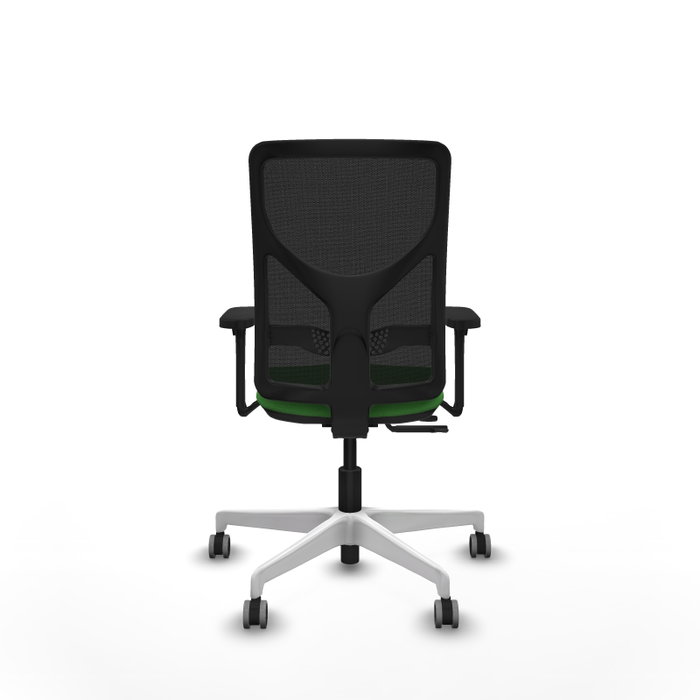 PIQUERAS Y CRESPO Silla de oficina Motilla con mecanismo Sincro/Traslack, verde y negro