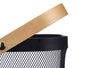 Kinvara Cesta con Malla, 2 Asas de Madera, Rectangular, Color Negro, Dimensiones: 42.5 x 18 x 26.5 cm (Ancho x Alto x Largo) (Set de 6)