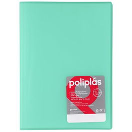 Grafoplás Carpeta Poliplás De Polipropileno Translúcido Con 10 Fundas Soldadas Folio Mint