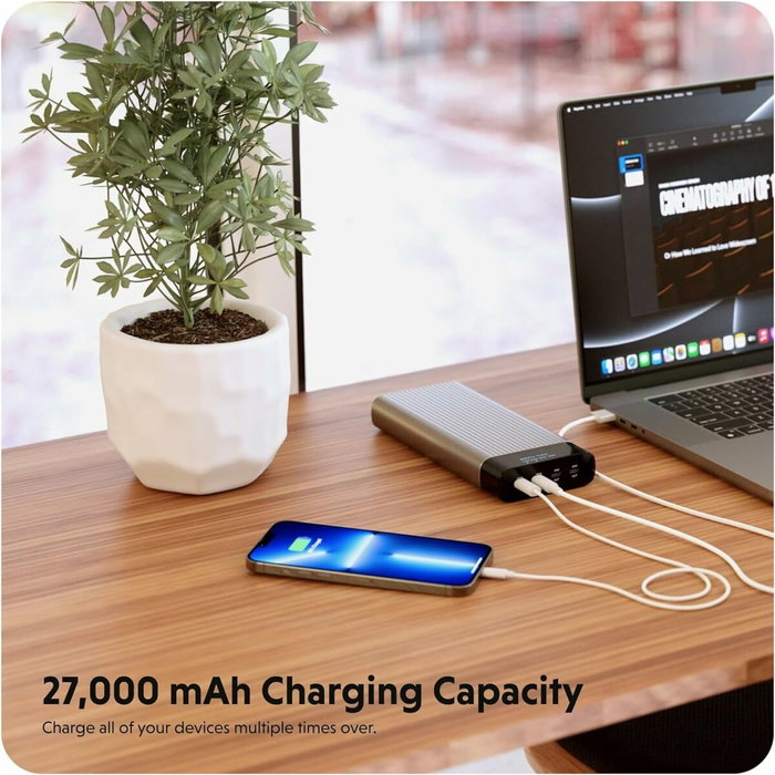 Targus Hyper HJ245B Batería Externa 27000 mAh Plata
