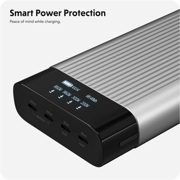 Targus Hyper HJ245B Batería Externa 27000 mAh Plata