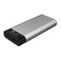 Targus Hyper HJ245B Pack de Batería 27000 mAh con Pantalla OLED, 4 Puertos, Carga Rápida 100W, Plata