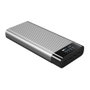 Targus Hyper HJ245B Pack de Batería 27000 mAh con Pantalla OLED, 4 Puertos, Carga Rápida 100W, Plata